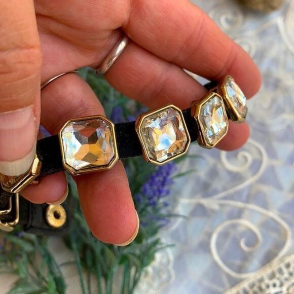 Crystal & Vegan Leather Bling Bracelet - Picture 8 of 8